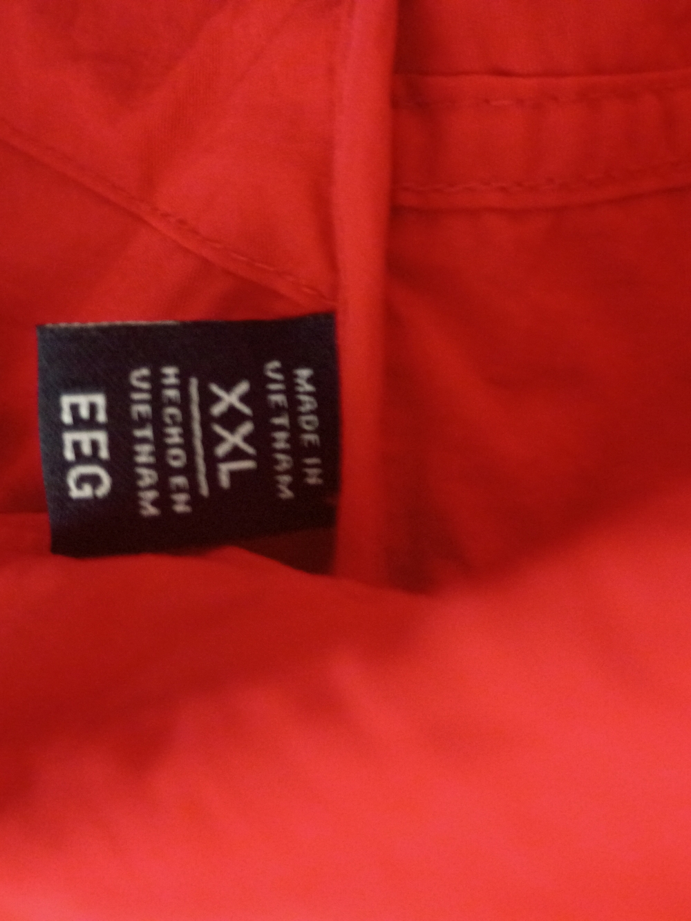 Tommy Hilfiger Red Pullover Windbreaker Jacket - Size XXL - Picture 7 of 8